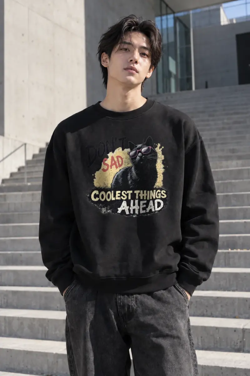 "Don't Be Sad" Heavy Blend Unisex Crewneck Sweatshirt | Gildan 18000