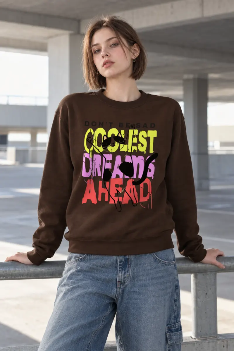 "Don't Be Sad" Heavy Blend Unisex Crewneck Sweatshirt