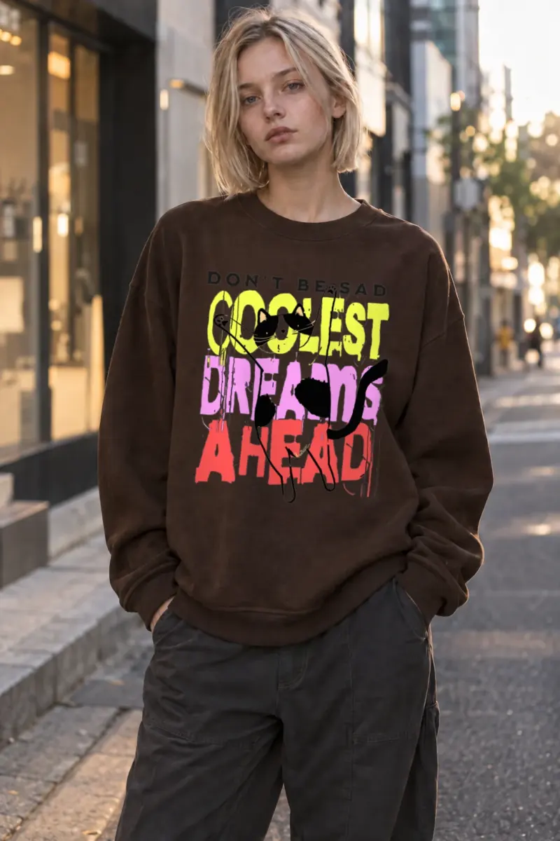"Don't Be Sad" Heavy Blend Unisex Crewneck Sweatshirt | Gildan 18000