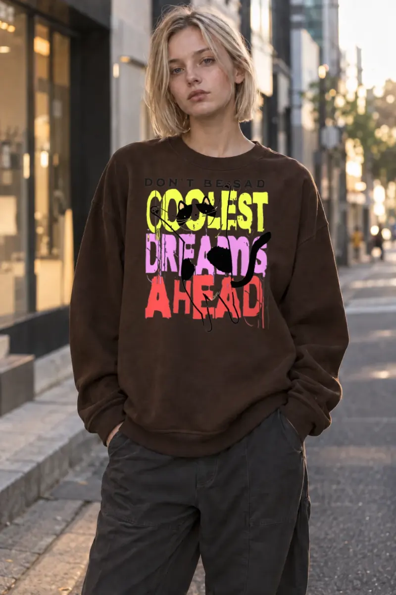 “Don’t Be Sad” Heavy Blend Unisex Crewneck Sweatshirt | Gildan 18000