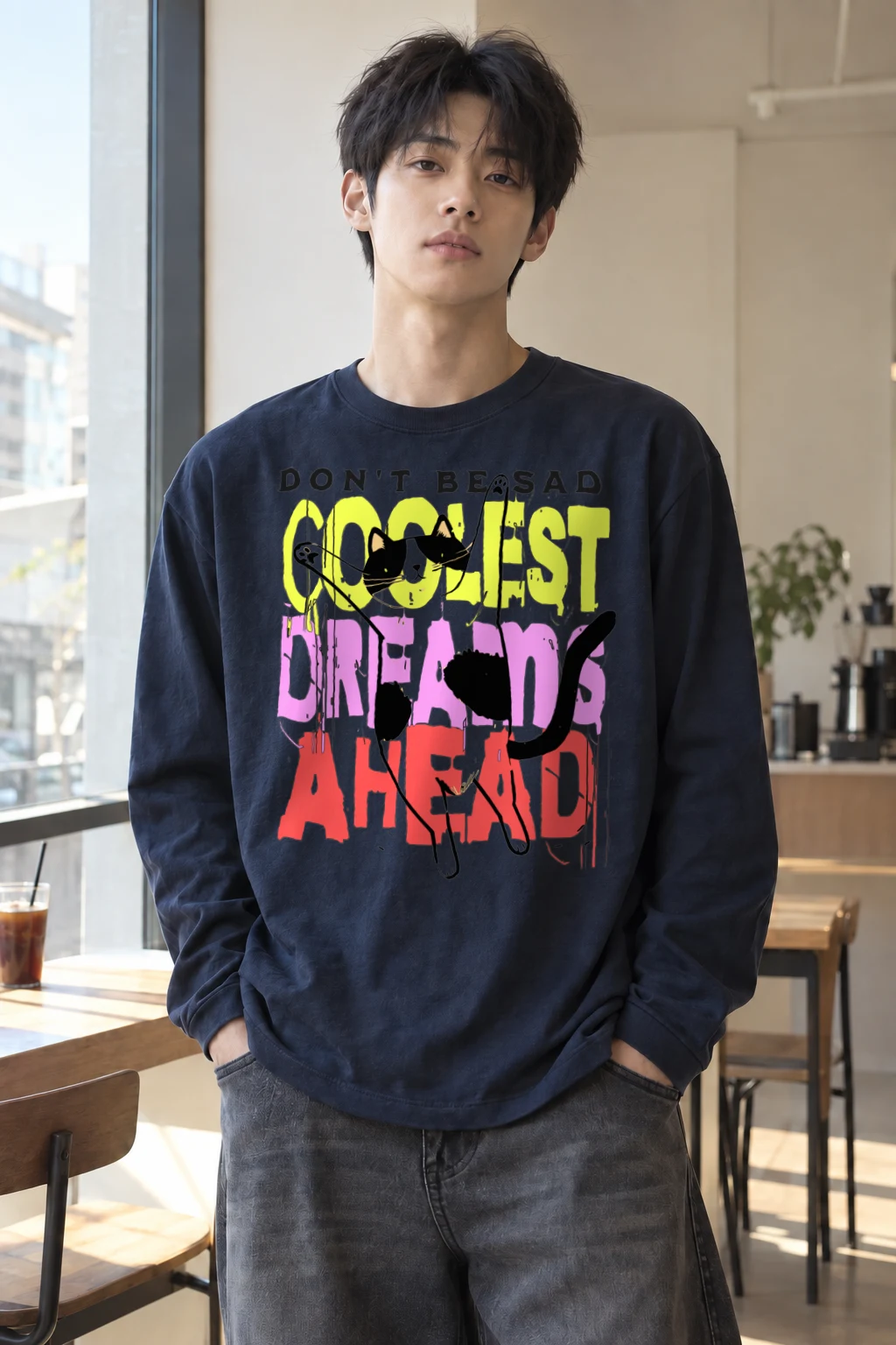 "Don't Be Sad" Unisex Longsleeve T-shirt | Gildan 2400