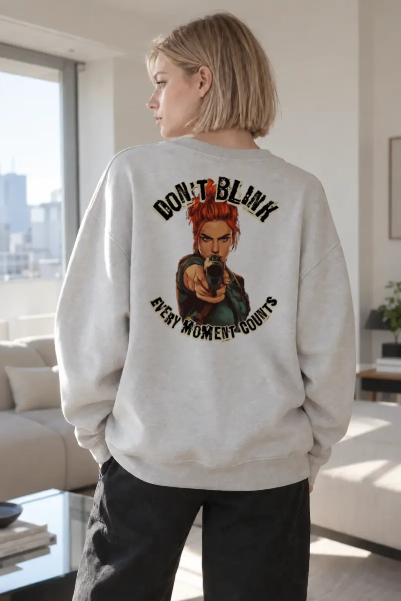 “Don’t Blink” Heavy Blend Unisex Crewneck Sweatshirt | Gildan 18000