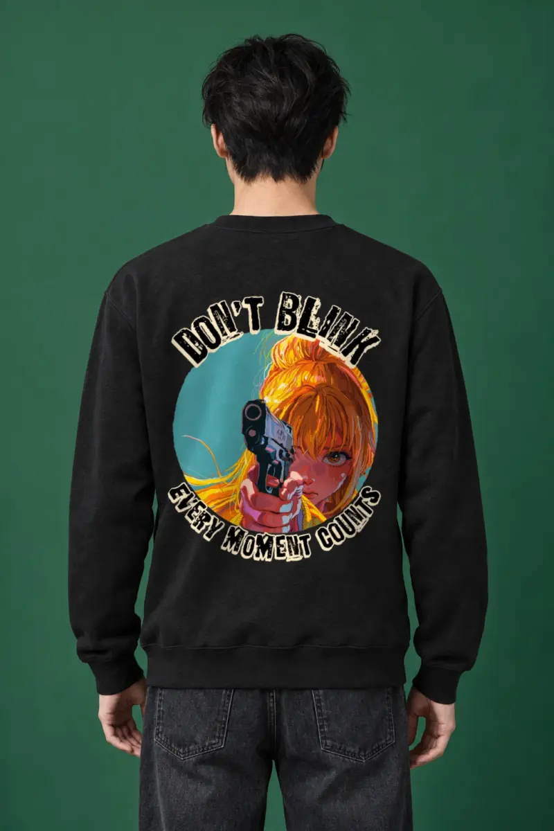 "Don't Blink" Heavy Blend Unisex Crewneck Sweatshirt