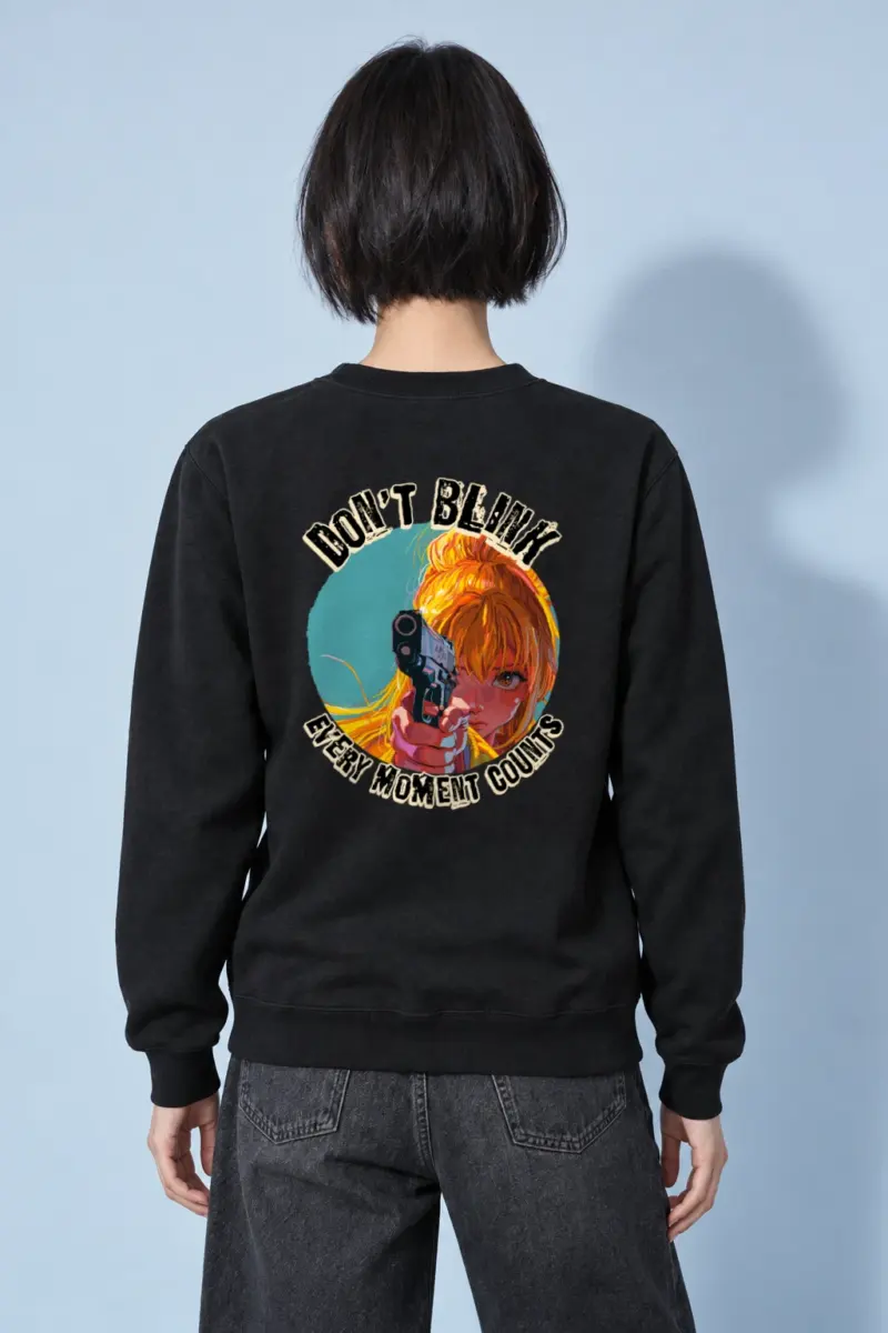 "Don't Blink" Heavy Blend Unisex Crewneck Sweatshirt