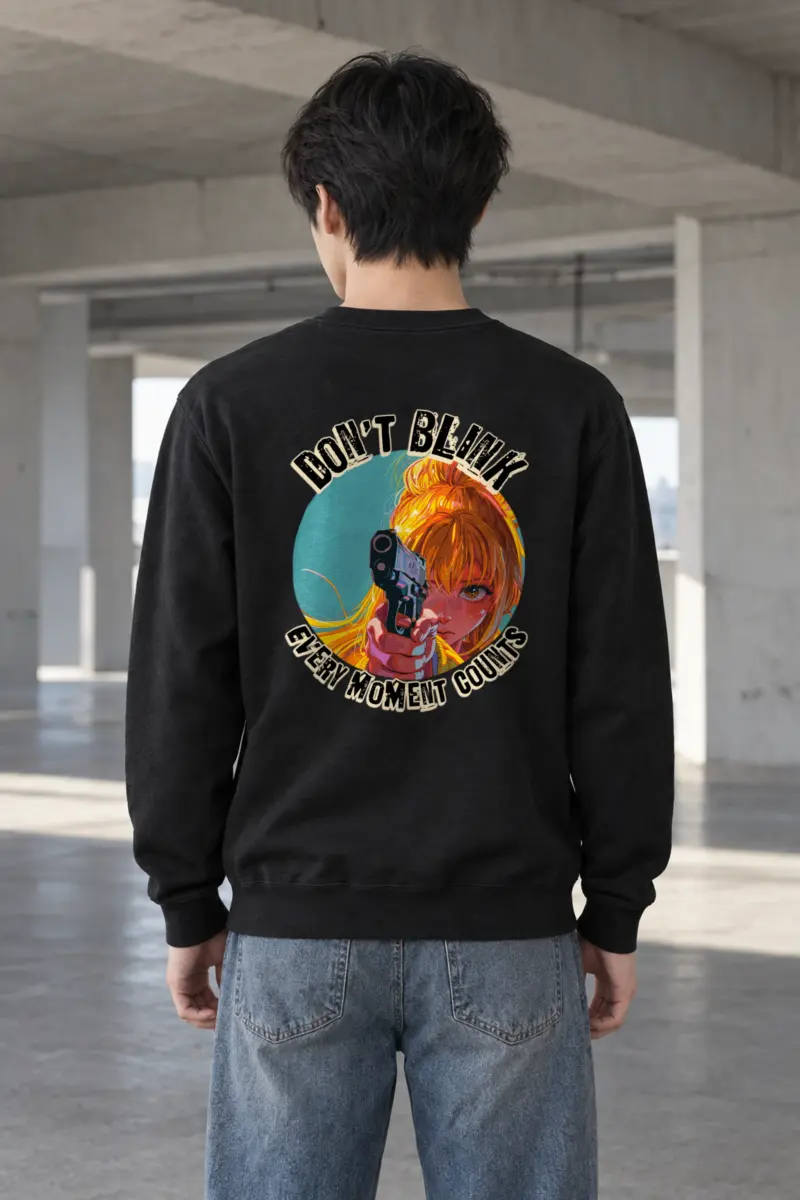"Don't Blink" Heavy Blend Unisex Crewneck Sweatshirt