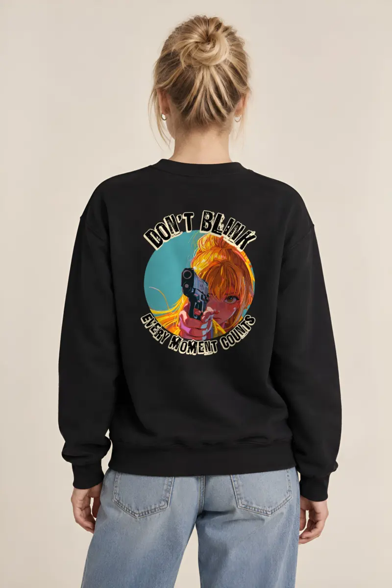 "Don't Blink" Heavy Blend Unisex Crewneck Sweatshirt