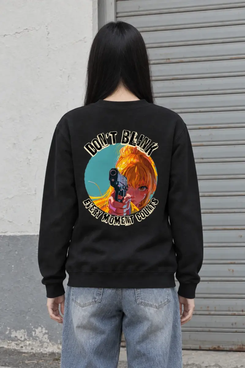 "Don't Blink" Heavy Blend Unisex Crewneck Sweatshirt