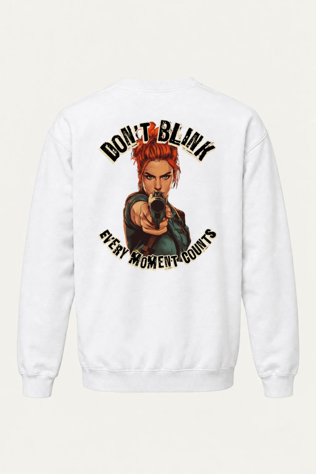 "Don't Blink" Heavy Blend Unisex Crewneck Sweatshirt | Gildan 18000
