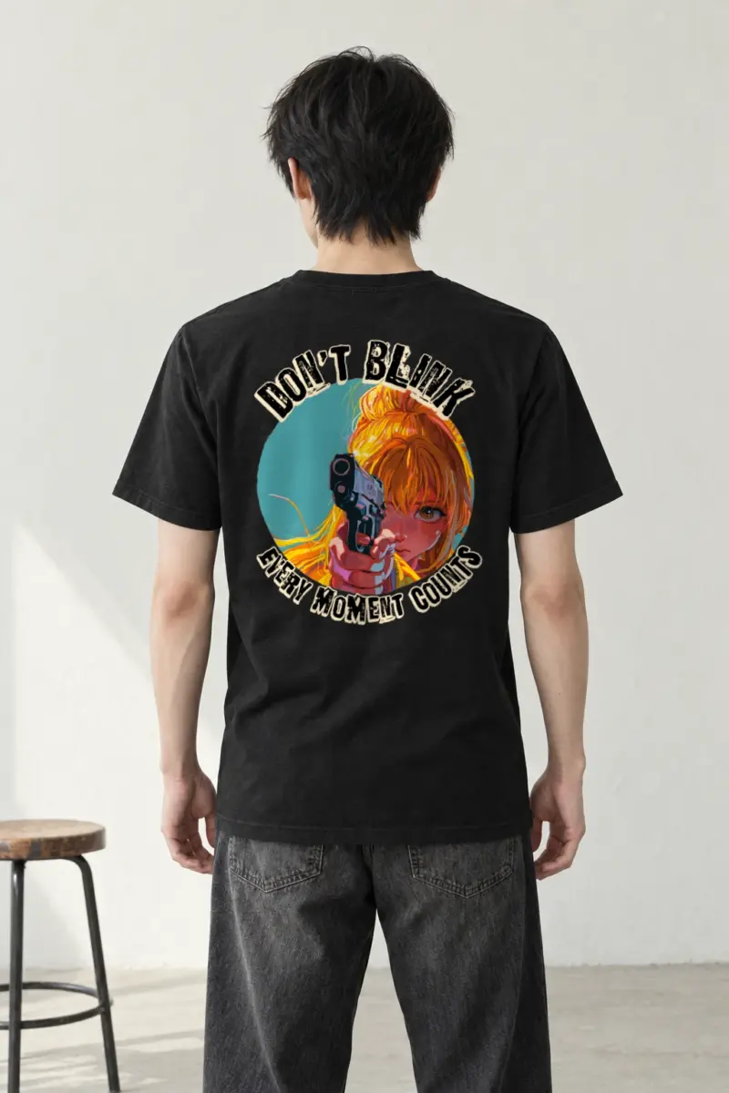 "Don't Blink" Heavyweight Unisex Crewneck T-shirt | Gildan 5000