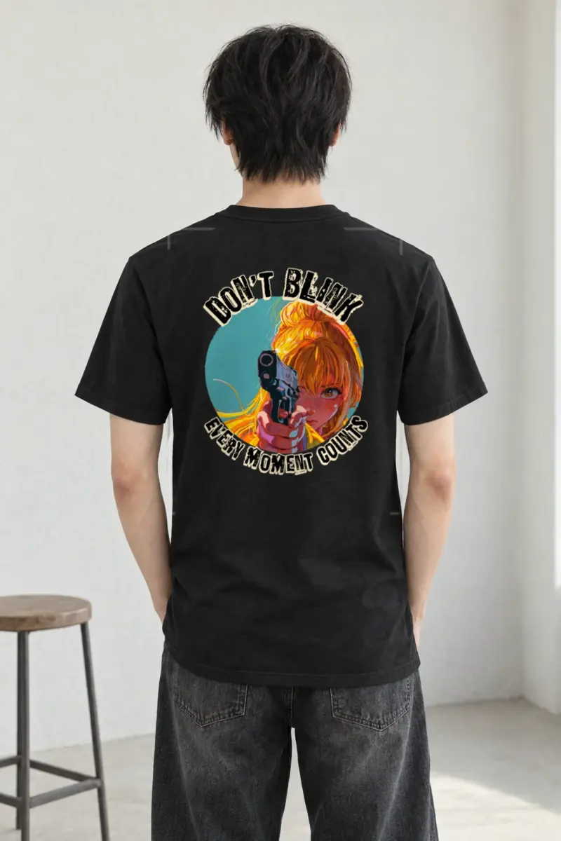 "Don't Blink" Heavyweight Unisex Crewneck T-shirt