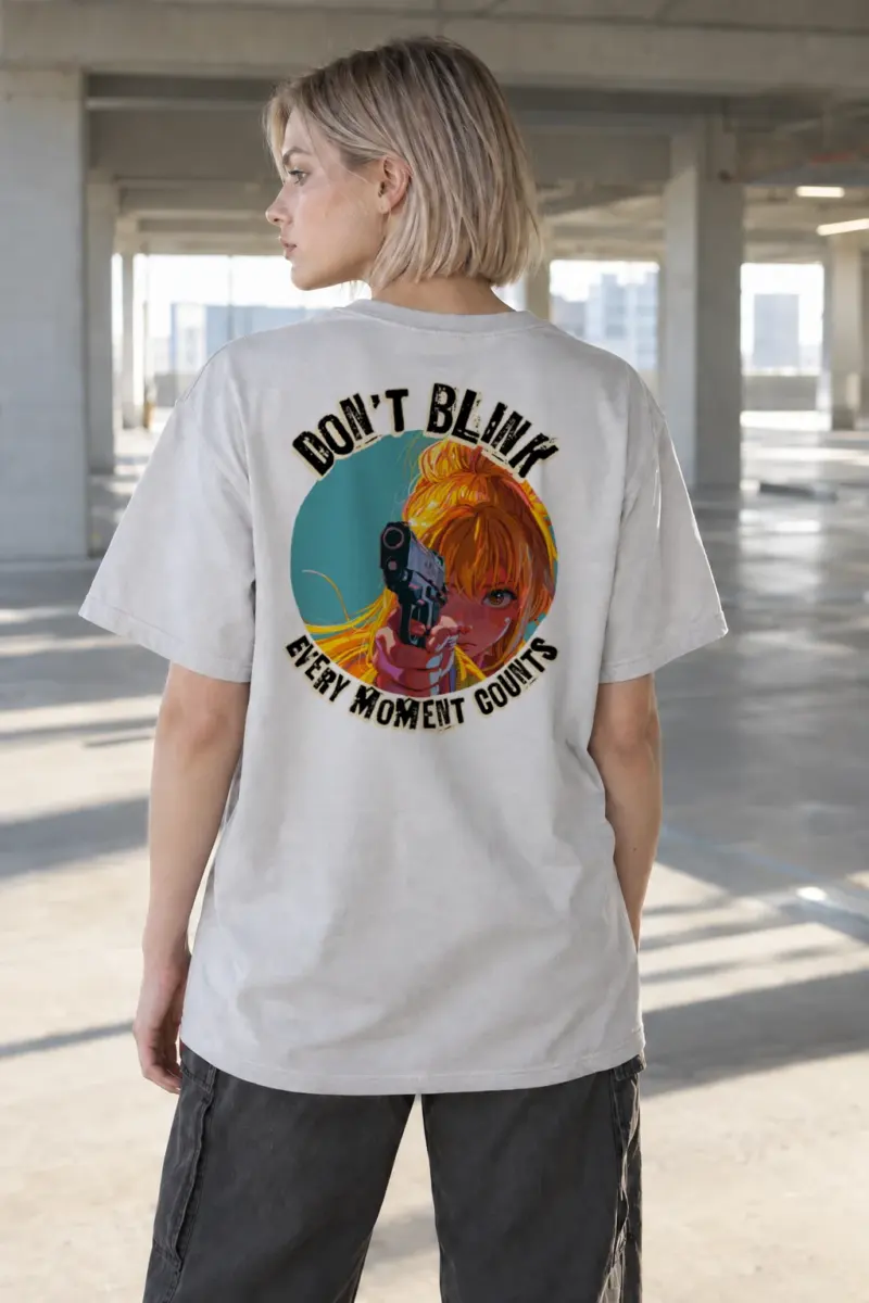 “Don’t Blink” Heavyweight Unisex Crewneck T-shirt | Gildan 5000