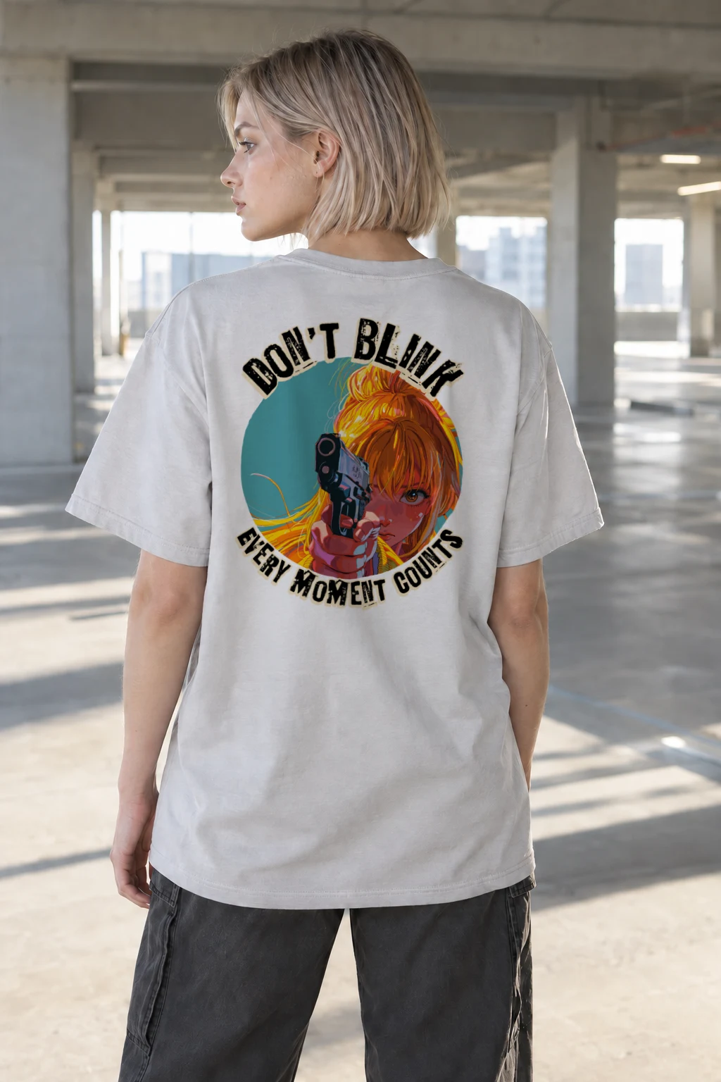 "Don't Blink" Heavyweight Unisex Crewneck T-shirt | Gildan 5000