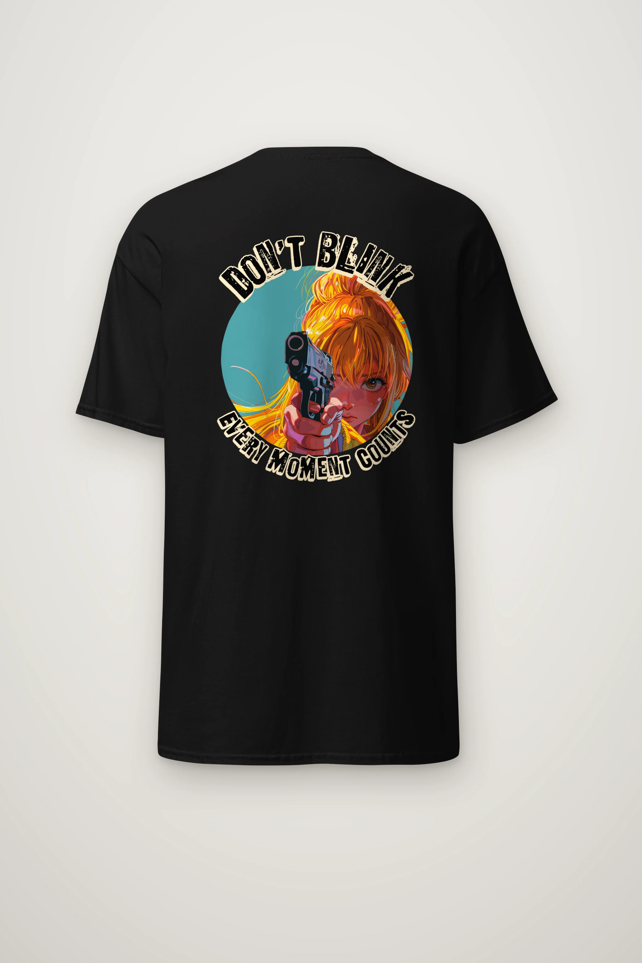 "Don't Blink" Heavyweight Unisex Crewneck T-shirt