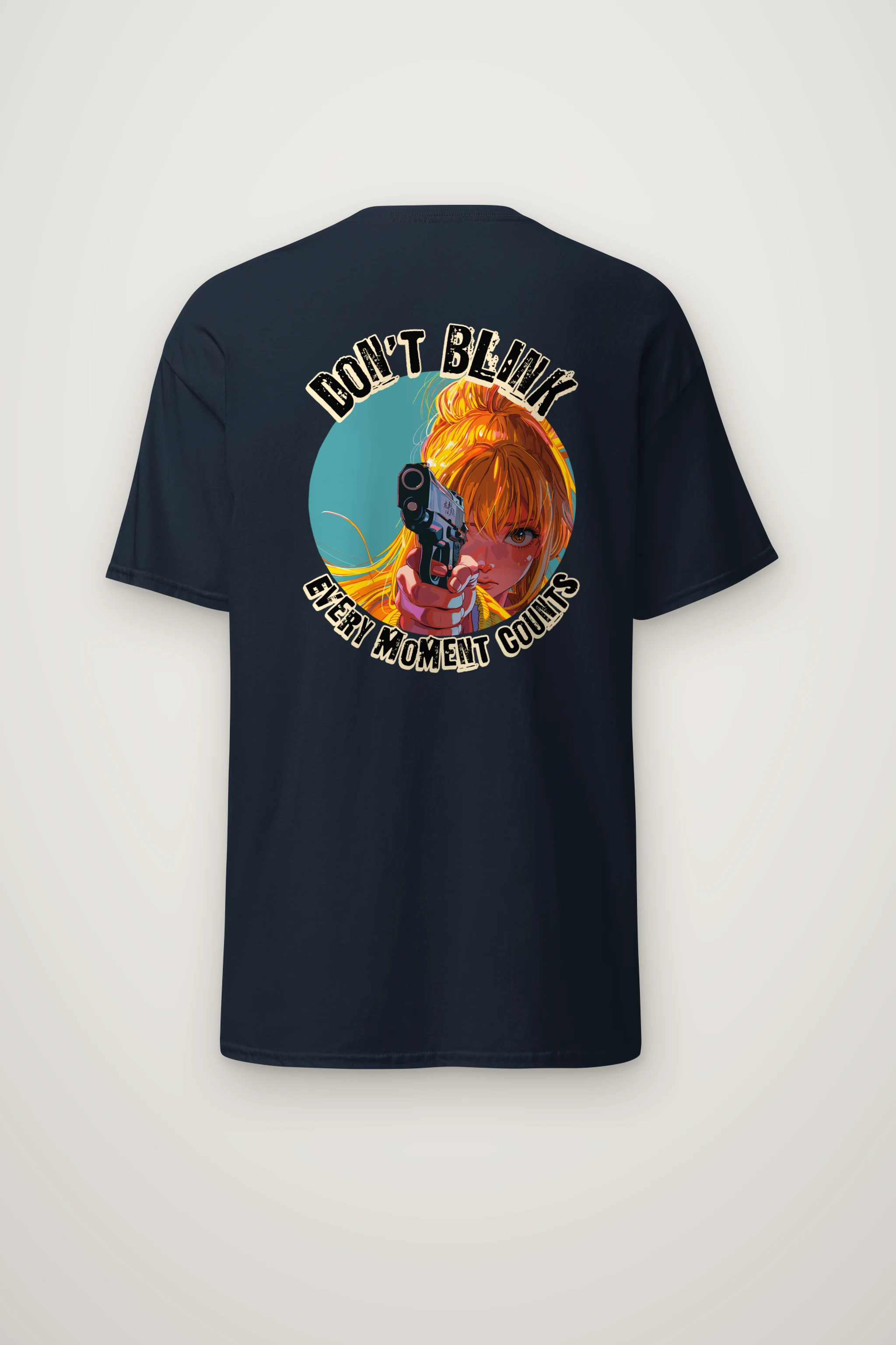 "Don't Blink" Heavyweight Unisex Crewneck T-shirt