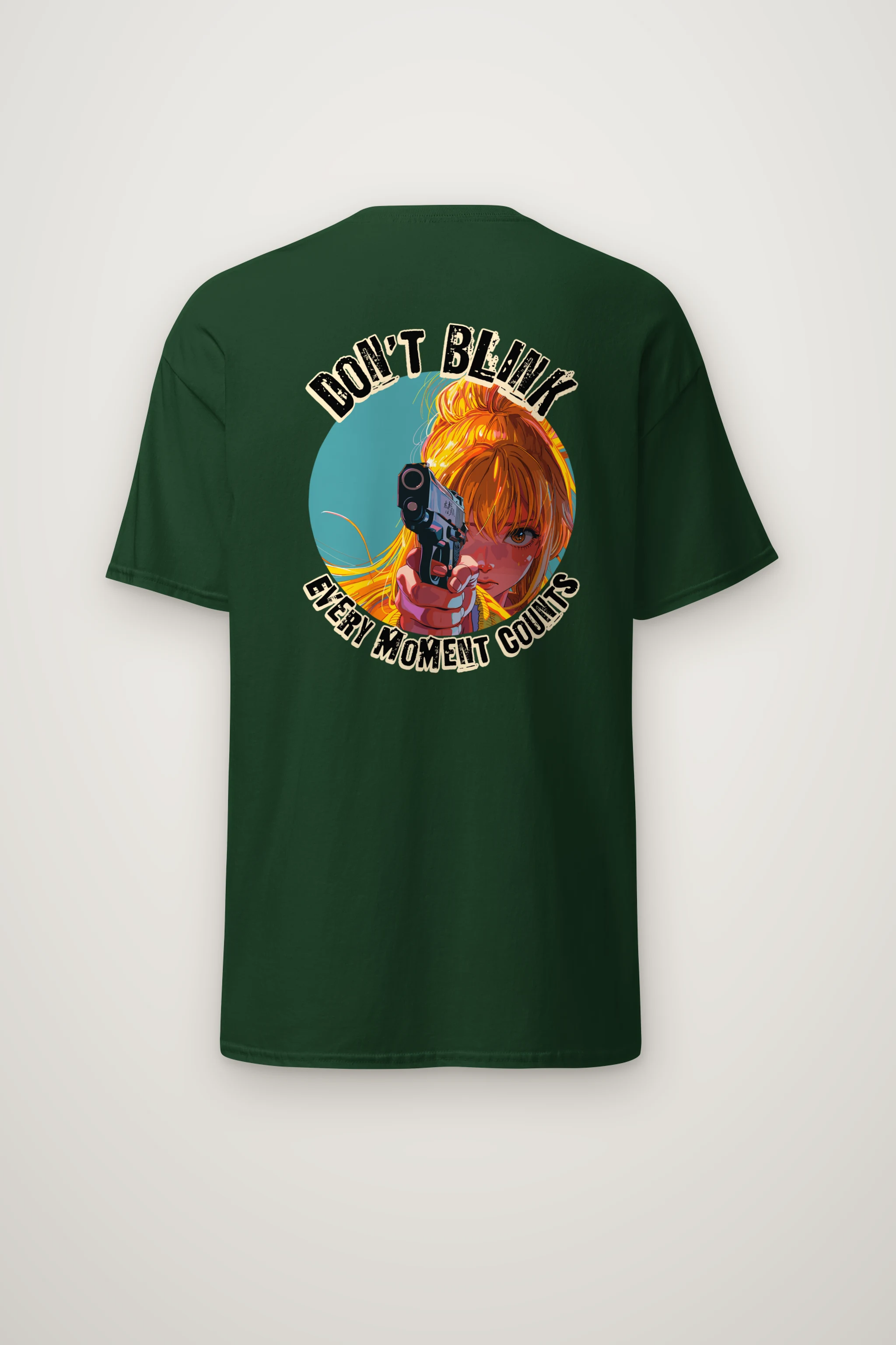 "Don't Blink" Heavyweight Unisex Crewneck T-shirt