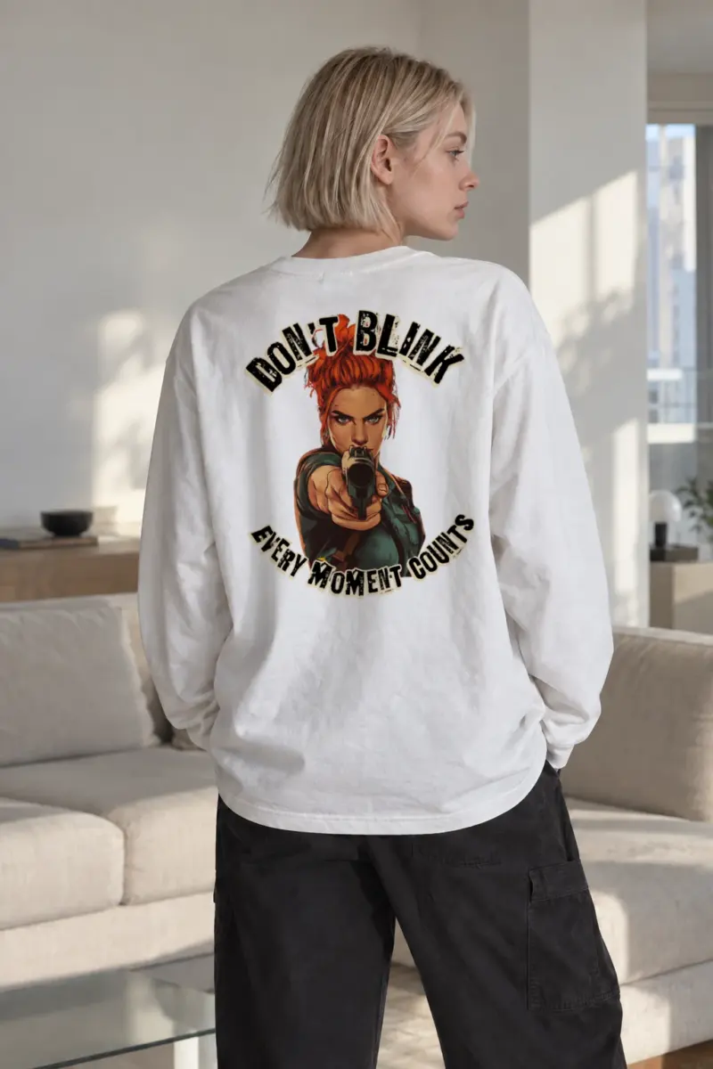 "Don't Blink" Unisex Longsleeve T-shirt | Gildan 2400