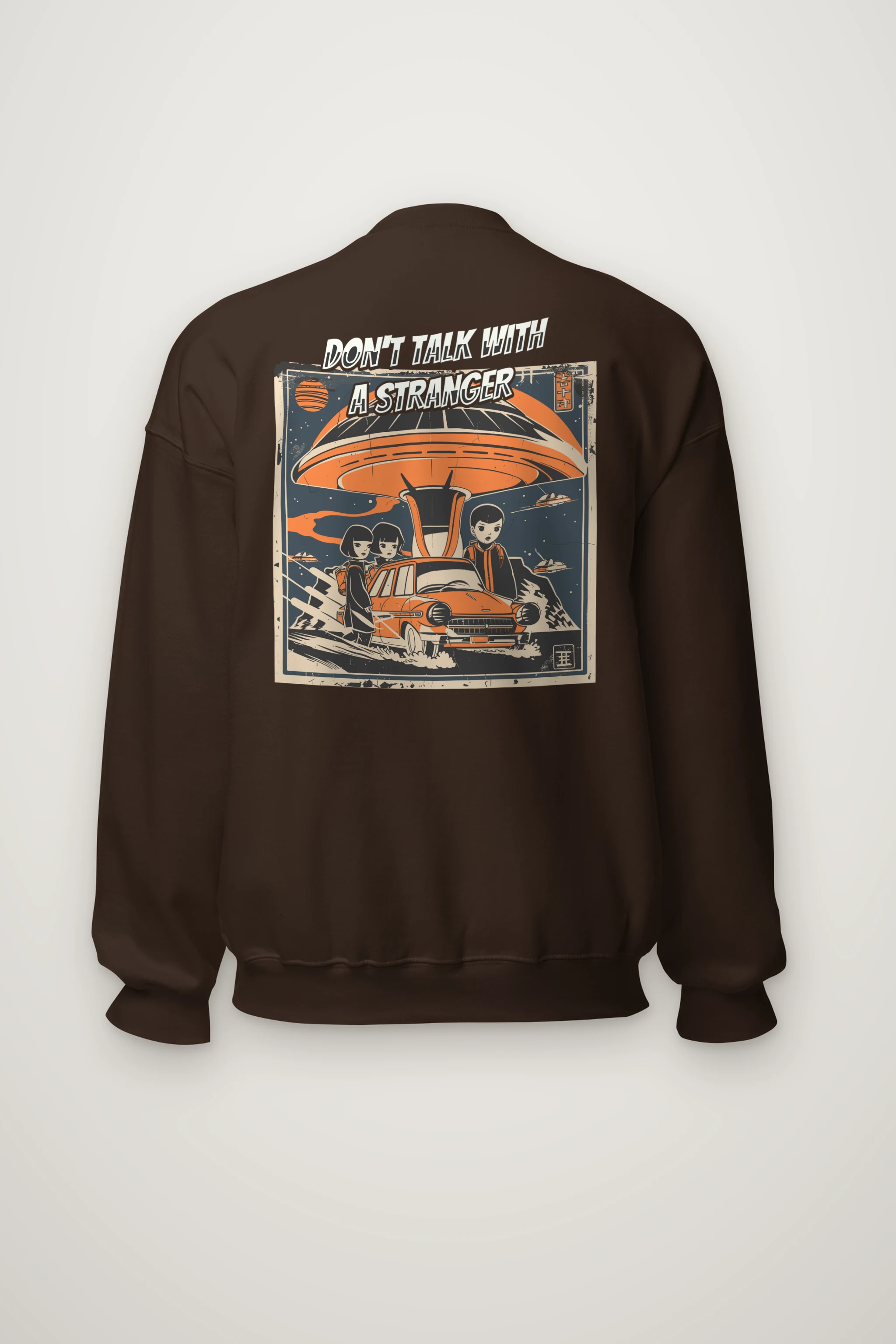 "Don't Talk With A Stranger" Heavy Blend Unisex Crewneck Sweatshirt