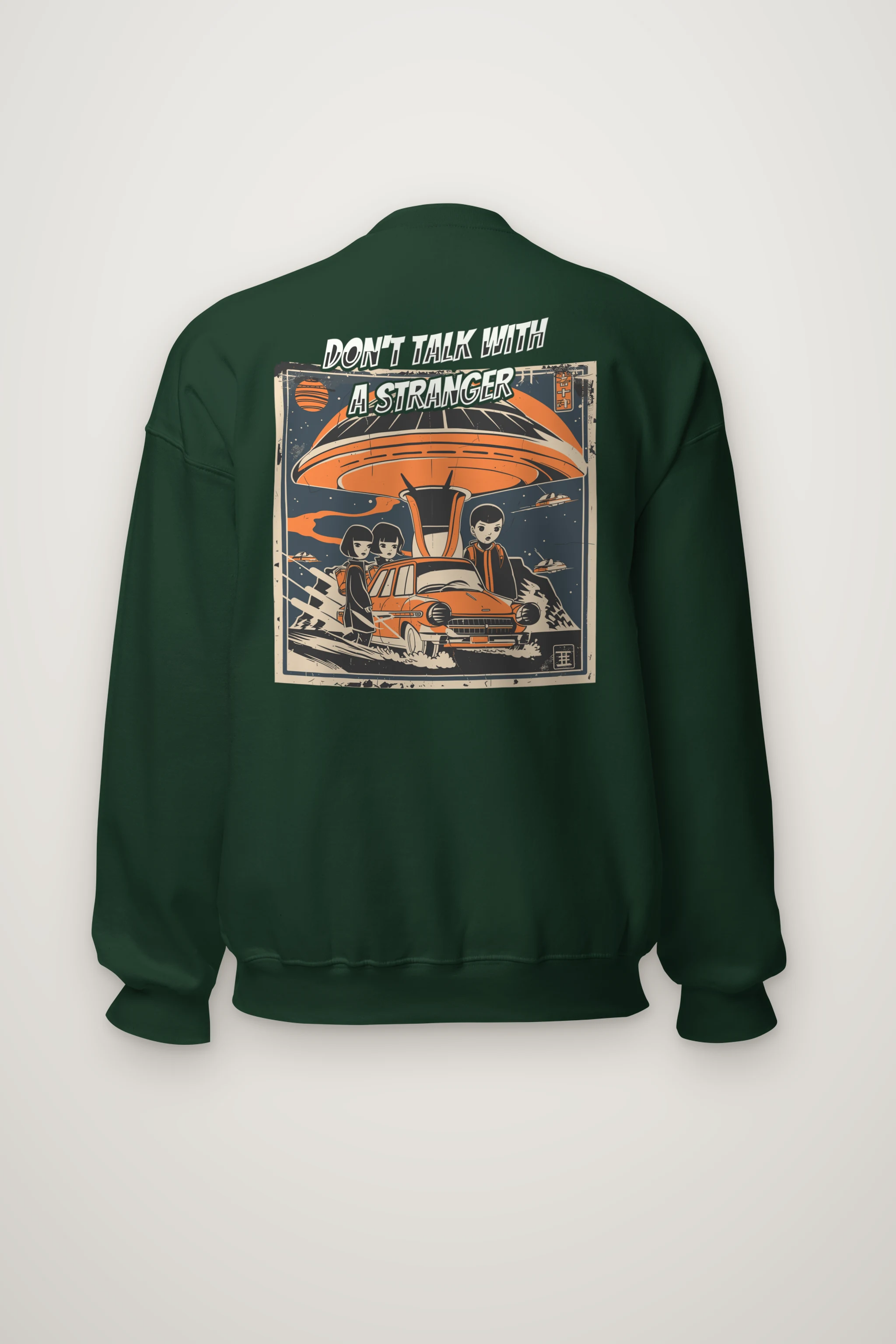 "Don't Talk With A Stranger" Heavy Blend Unisex Crewneck Sweatshirt
