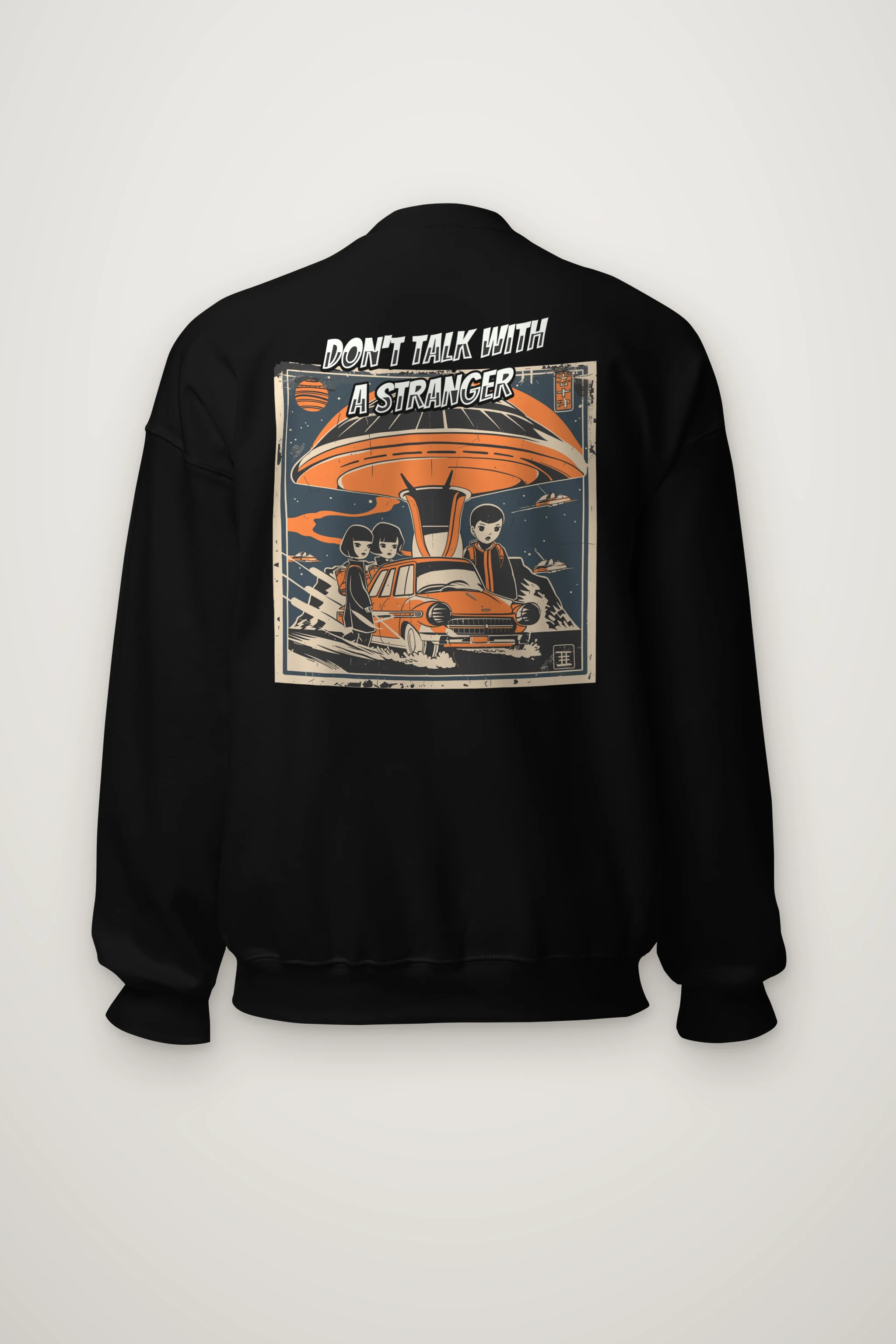 "Don't Talk With A Stranger" Heavy Blend Unisex Crewneck Sweatshirt