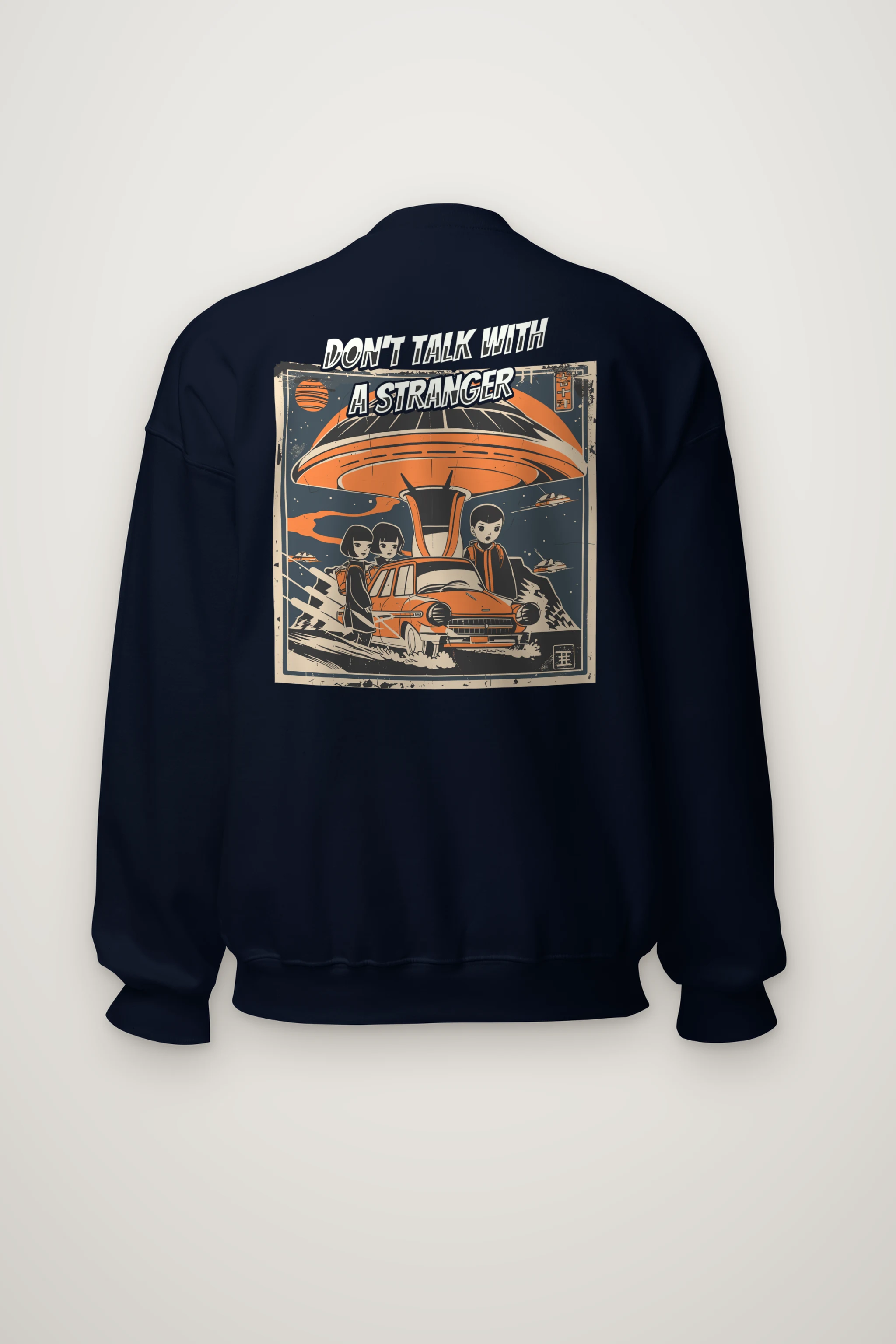 "Don't Talk With A Stranger" Heavy Blend Unisex Crewneck Sweatshirt