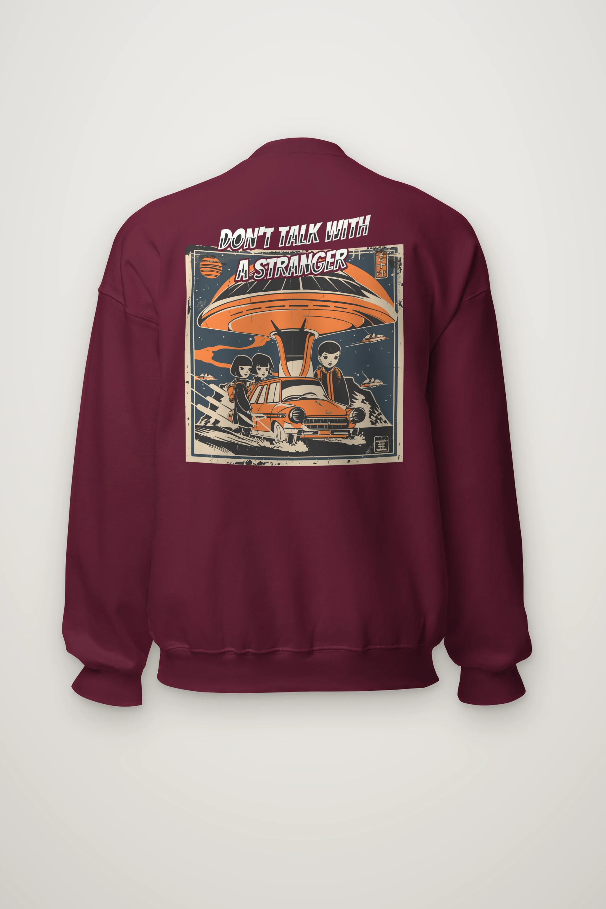 "Don't Talk With A Stranger" Heavy Blend Unisex Crewneck Sweatshirt