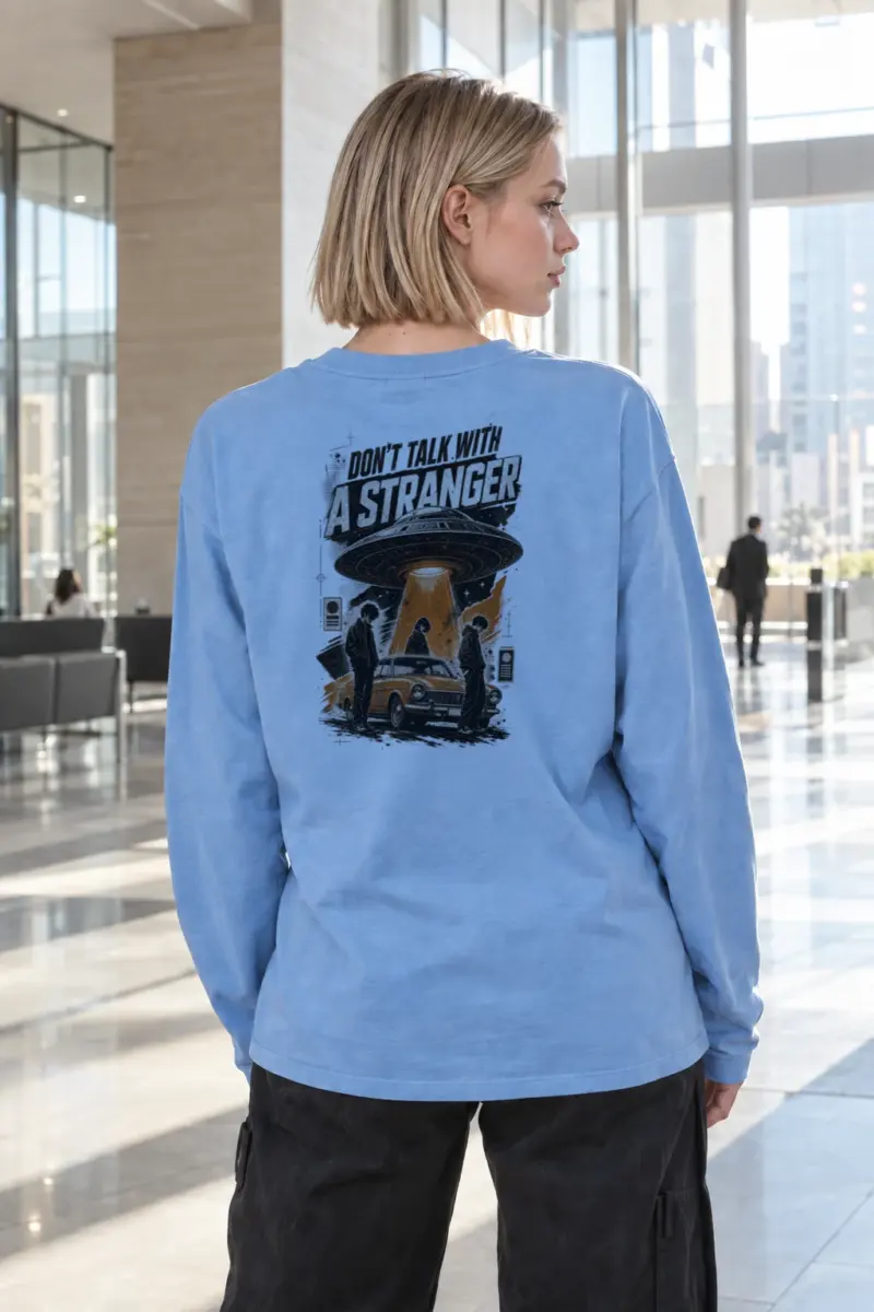 “Don’t Talk With A Stranger” Unisex Longsleeve T-shirt | Gildan 2400