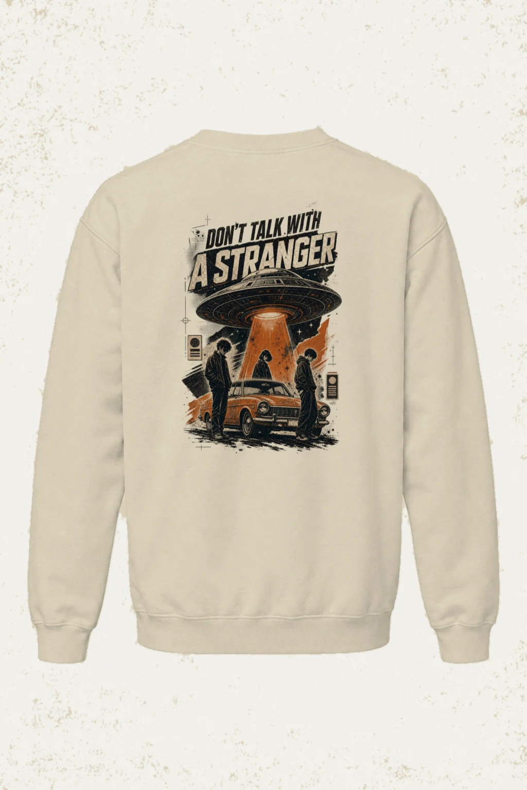 "Don't Talk With A Stranger" Unisex Sponge Fleece Crewneck Sweatshirt | Bella + Canvas 3901