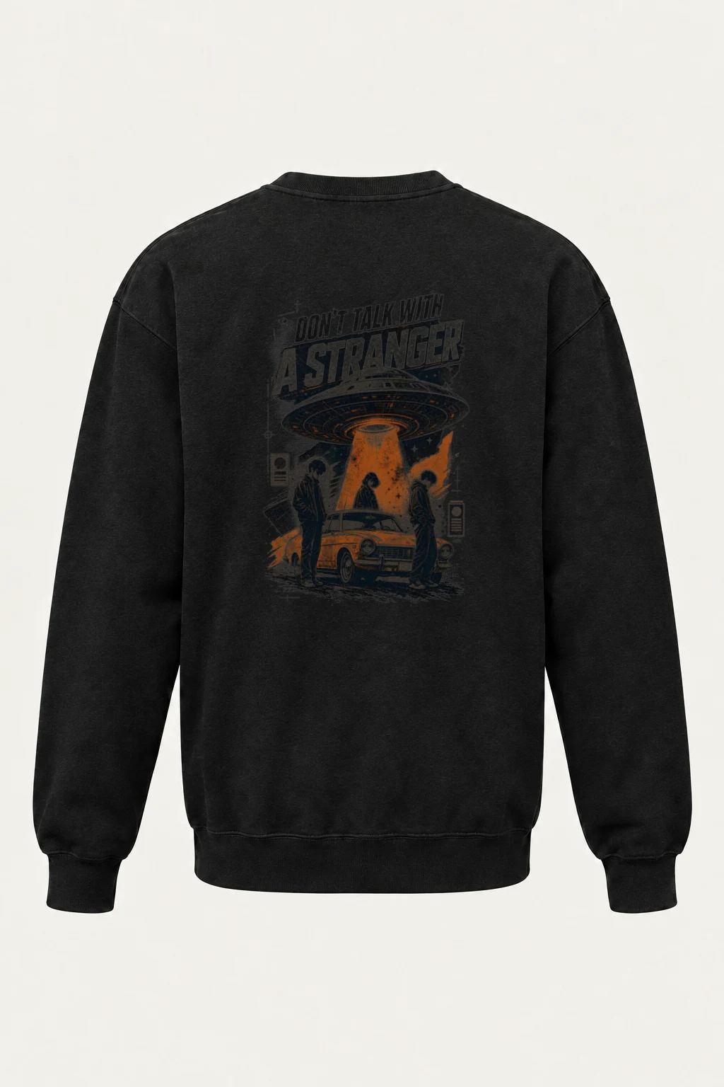"Don't Talk With A Stranger" Unisex Sponge Fleece Crewneck Sweatshirt | Bella + Canvas 3901