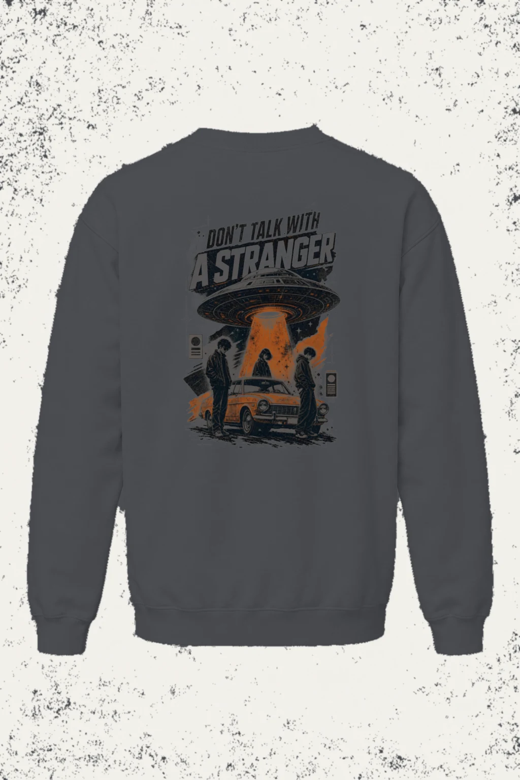 "Don't Talk With A Stranger" Unisex Sponge Fleece Crewneck Sweatshirt | Bella + Canvas 3901