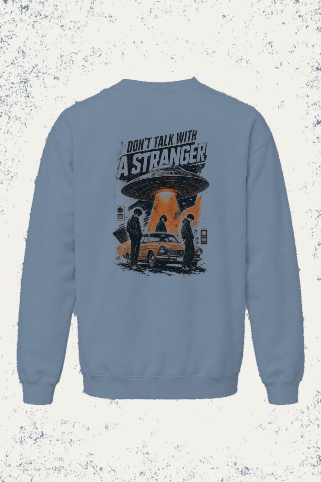 "Don't Talk With A Stranger" Unisex Sponge Fleece Crewneck Sweatshirt | Bella + Canvas 3901
