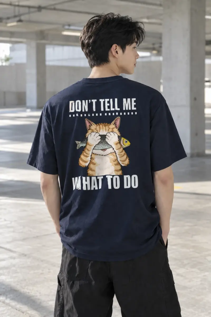 "Don't Tell Me" Heavyweight Unisex Crewneck T-shirt | Gildan 5000