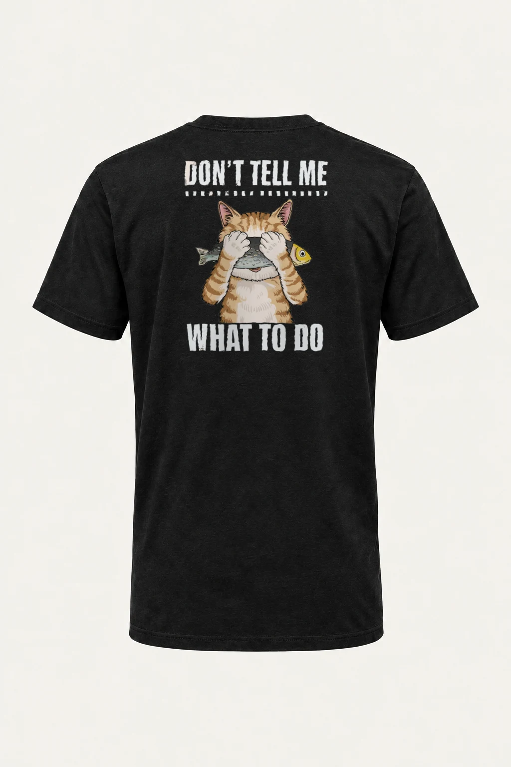 "Don't Tell Me" Heavyweight Unisex Crewneck T-shirt | Gildan 5000