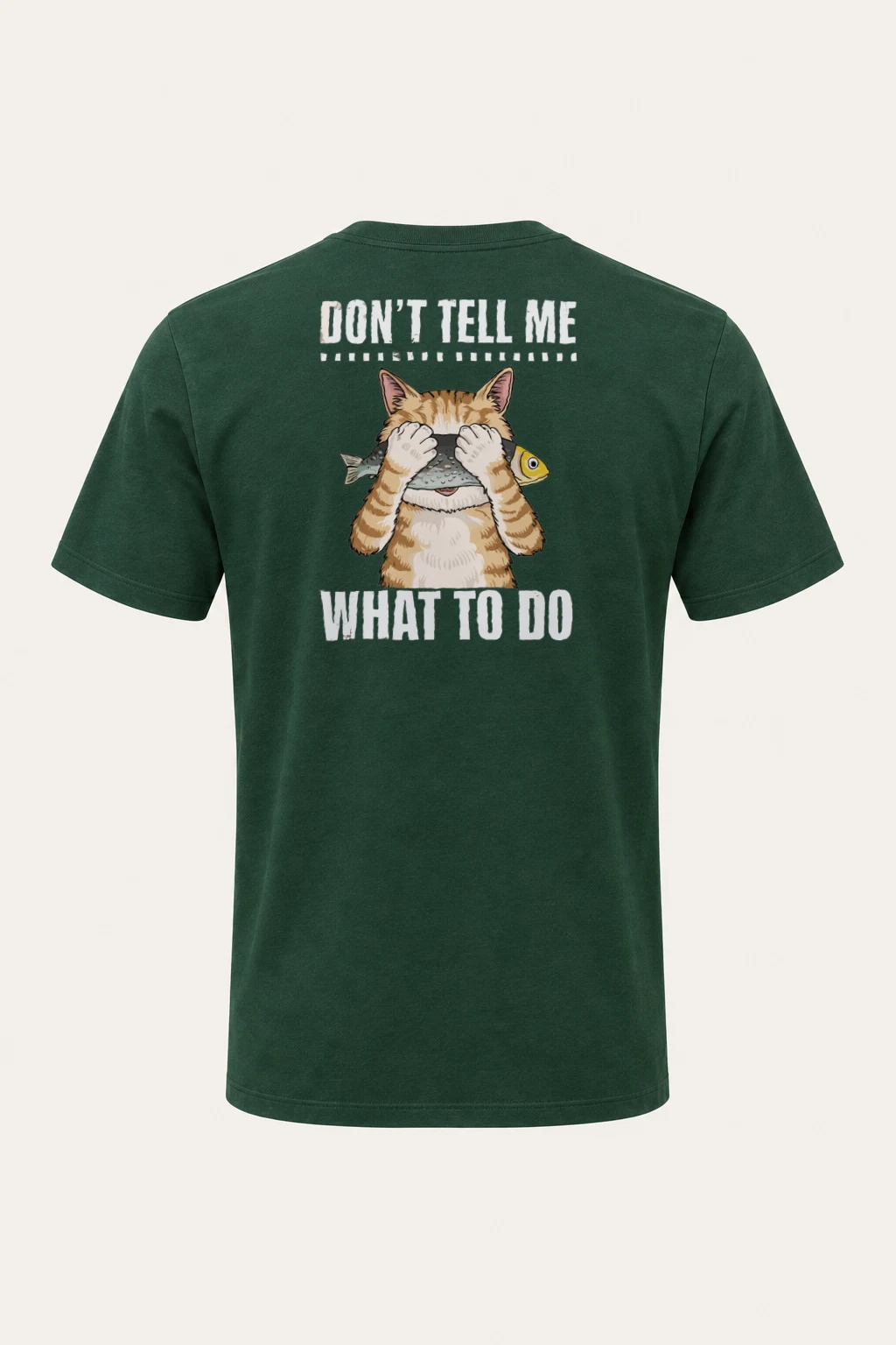 "Don't Tell Me" Heavyweight Unisex Crewneck T-shirt | Gildan 5000