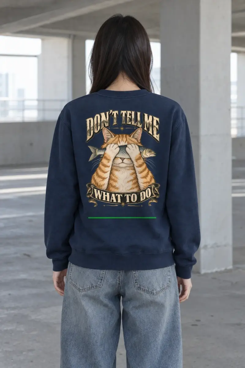 "Don't Tell Me What To Do" Heavy Blend Unisex Crewneck Sweatshirt | Gildan 18000