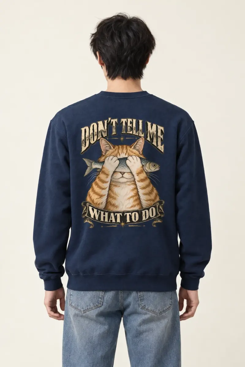 "Don't Tell Me What To Do" Heavy Blend Unisex Crewneck Sweatshirt | Gildan 18000