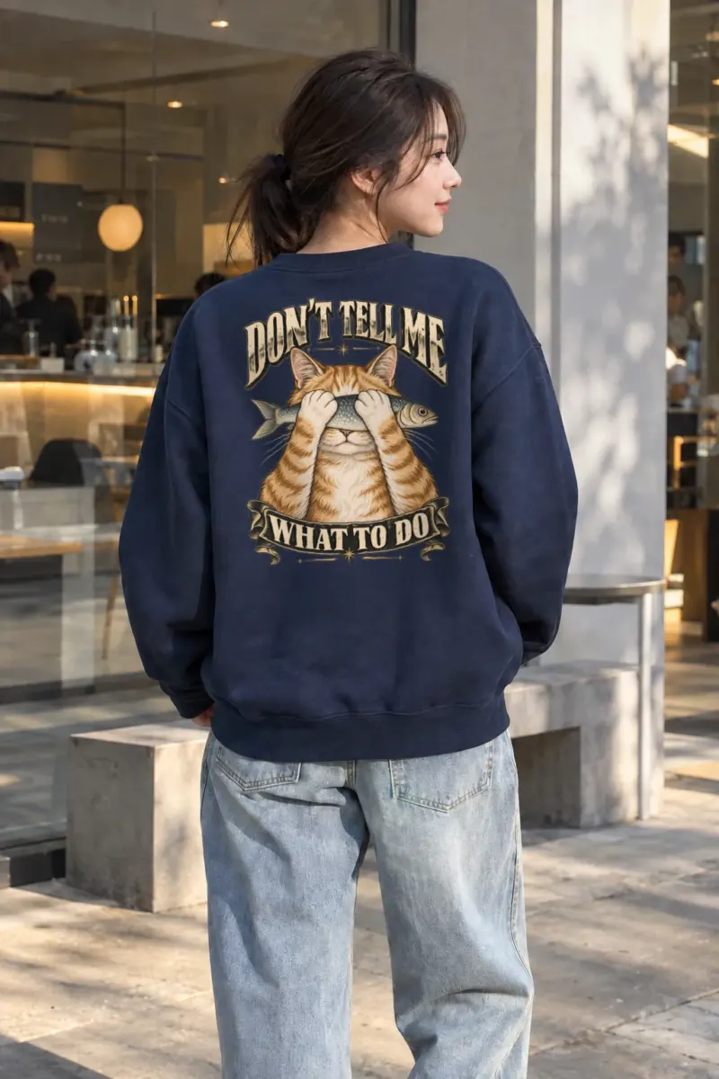 "Don't Tell Me What To Do" Heavy Blend Unisex Crewneck Sweatshirt | Gildan 18000
