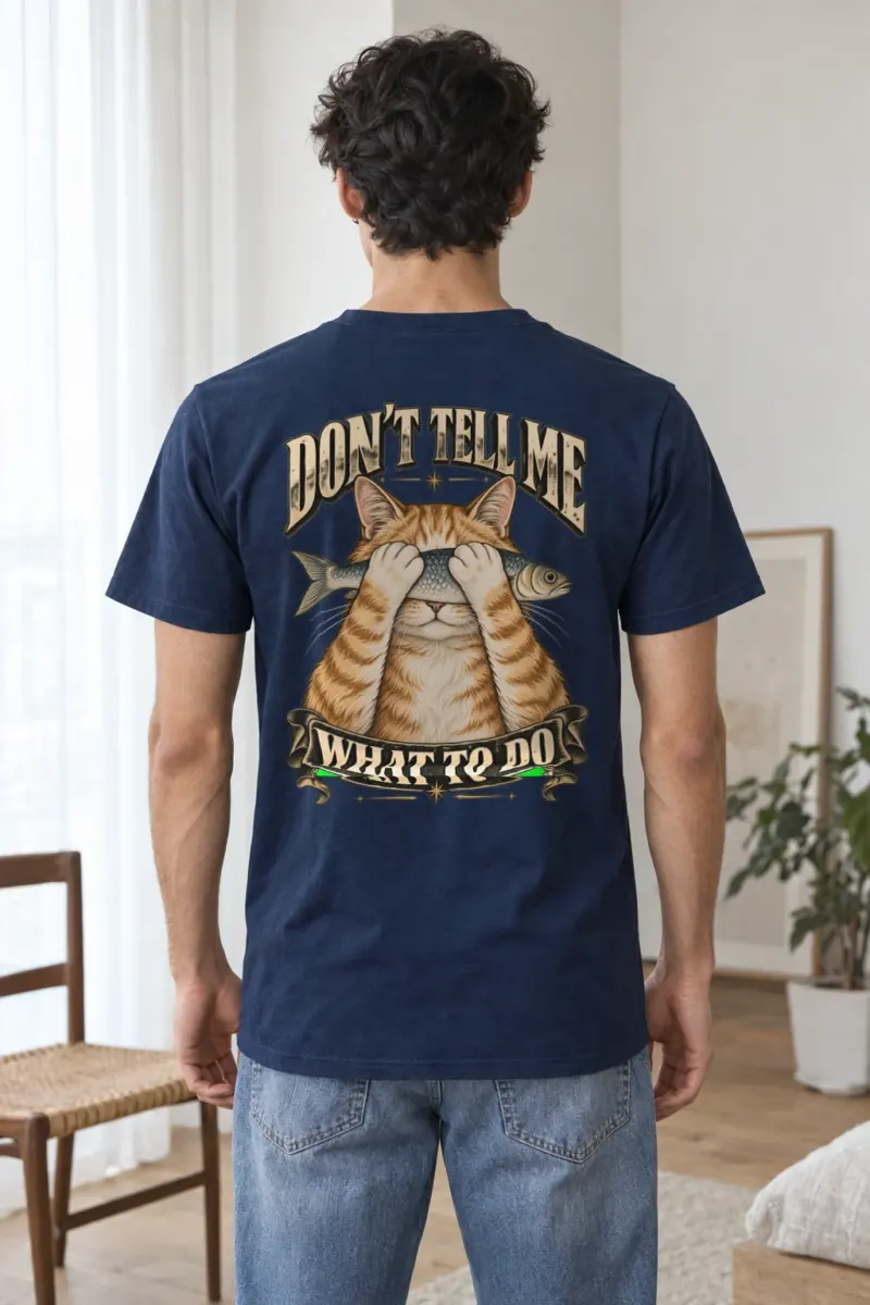 "Don't Tell Me What To Do" Heavyweight Unisex Crewneck T-shirt | Gildan 5000