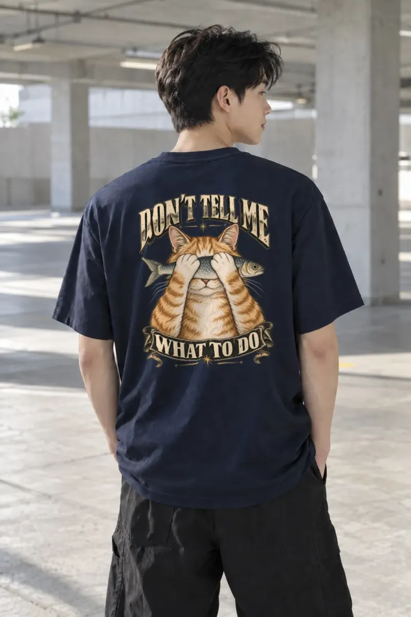 "Don't Tell Me What To Do" Heavyweight Unisex Crewneck T-shirt | Gildan 5000