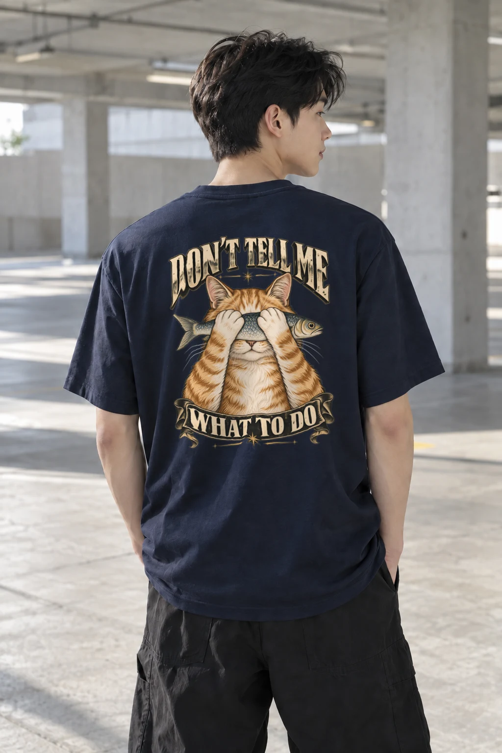 "Don't Tell Me What To Do" Heavyweight Unisex Crewneck T-shirt | Gildan 5000