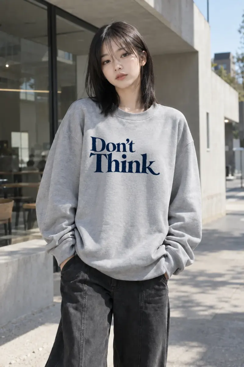"Don’t Think" Heavy Blend Unisex Crewneck Sweatshirt | Gildan 18000