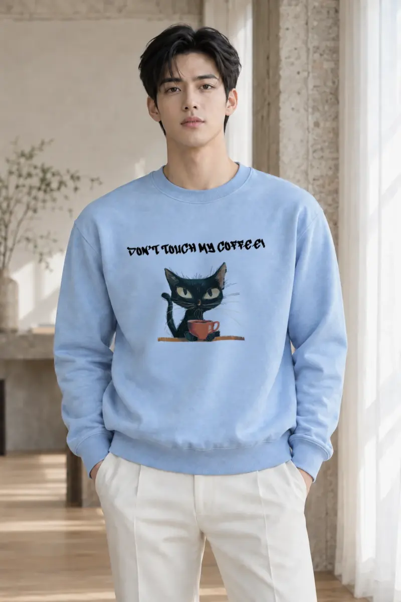 "Don't Touch My Coffee" Heavy Blend Unisex Crewneck Sweatshirt | Gildan 18000