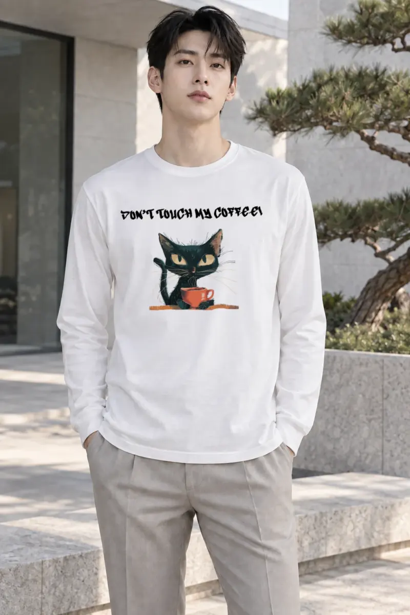 "Don't Touch My Coffee" Unisex Longsleeve T-shirt | Gildan 2400