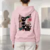 "Doorway Black Cat Trio" Heavy Blend Unisex Pullover Hoodie | Gildan 18500