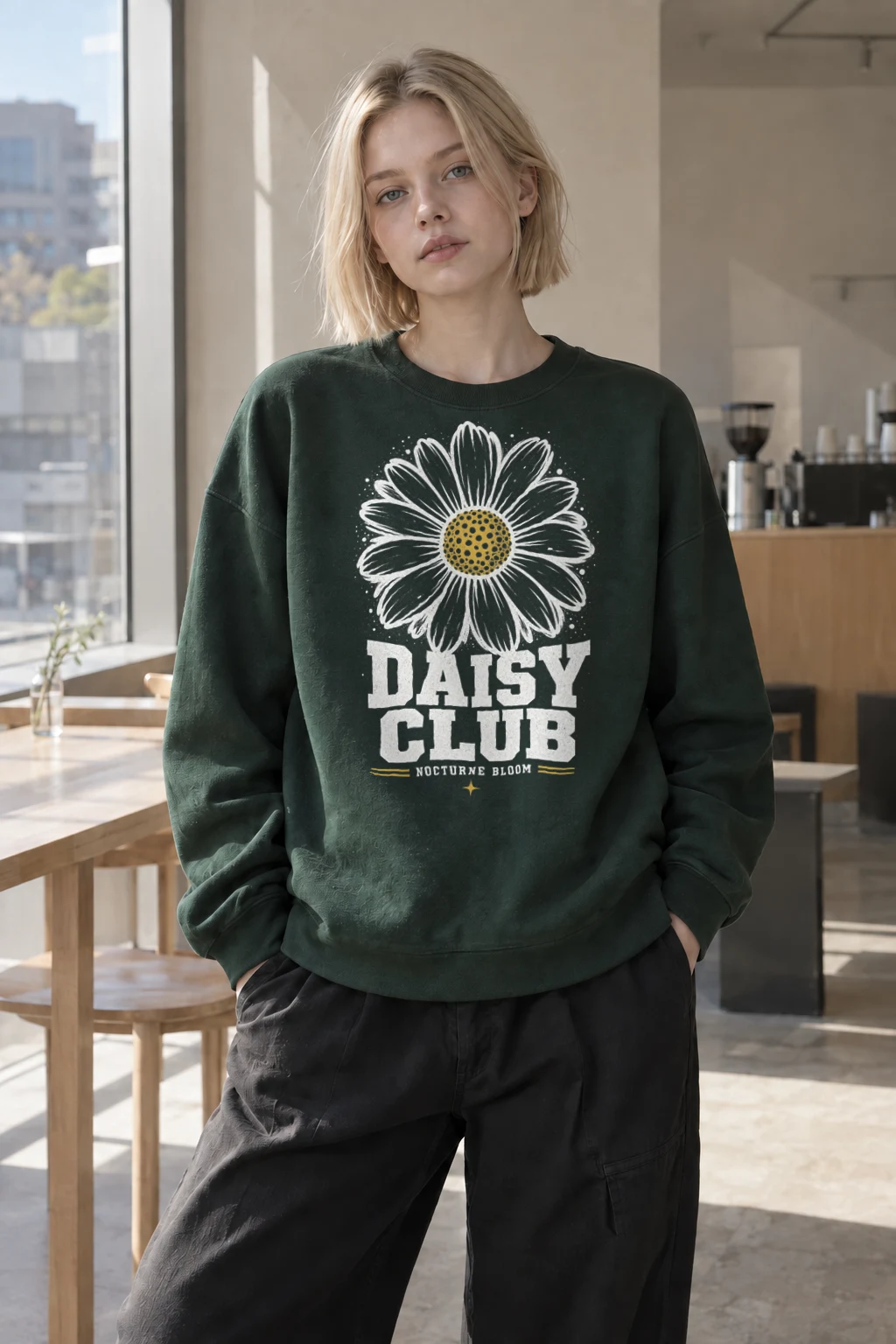 "Dotted Sun Sparkle" Heavy Blend Unisex Crewneck Sweatshirt | Gildan 18000