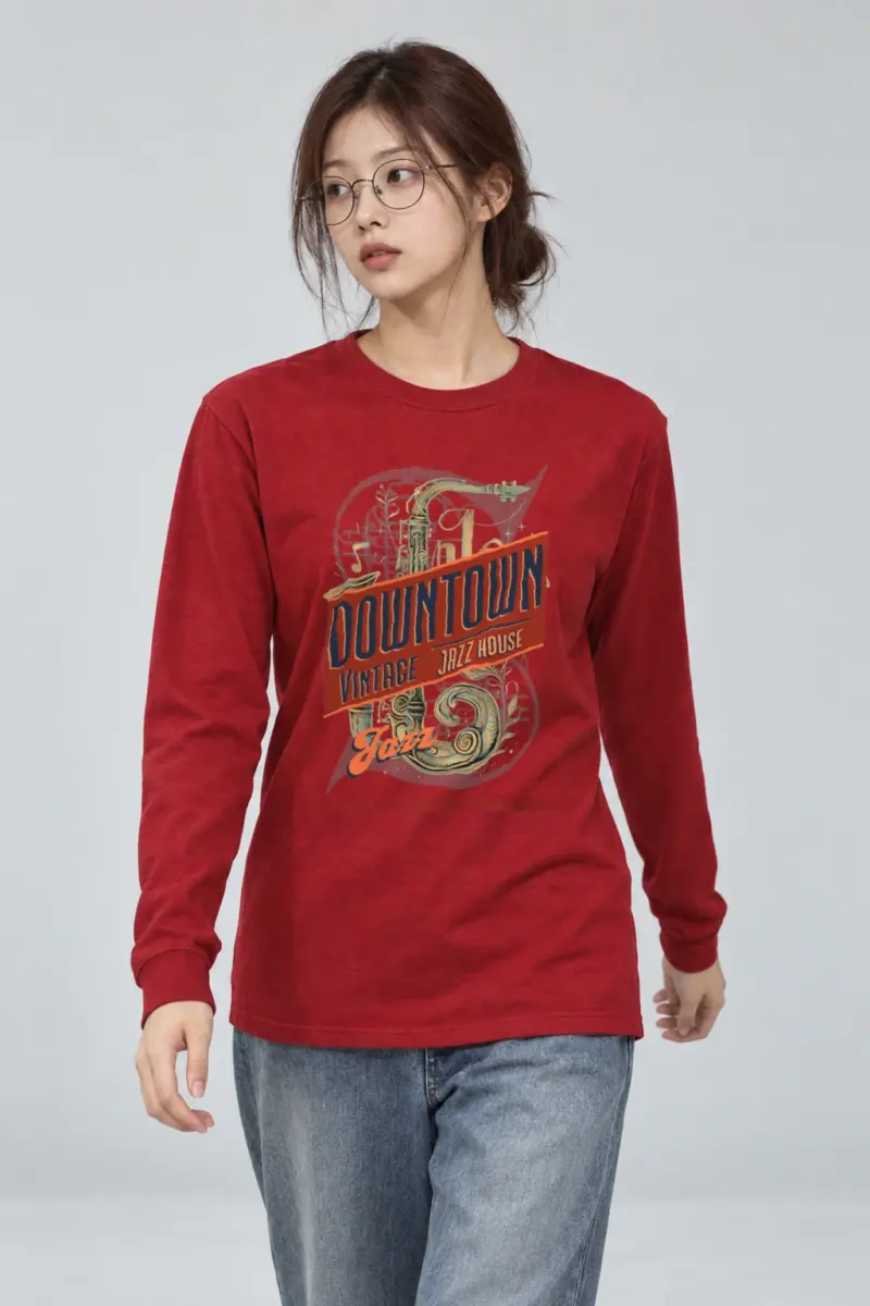 "Downtown Jazz House" Unisex Longsleeve T-shirt