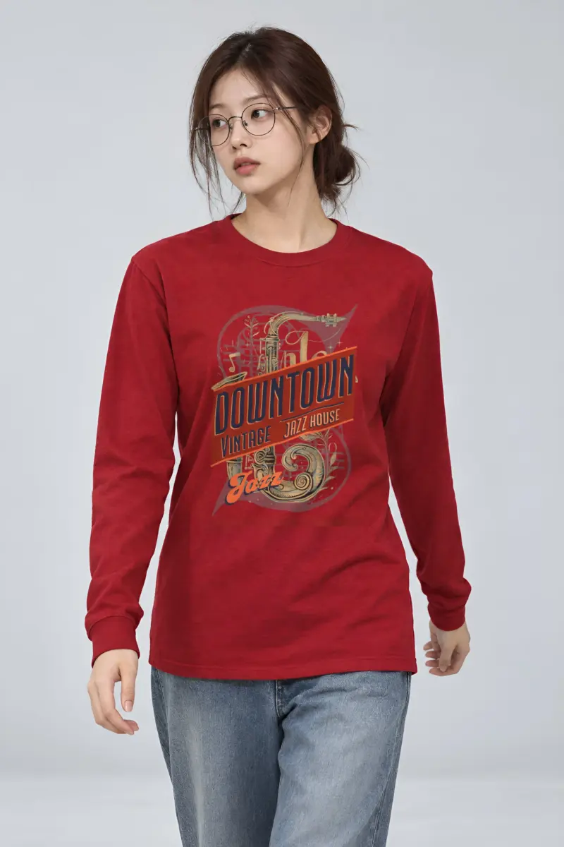 "Downtown Jazz House" Unisex Longsleeve T-shirt