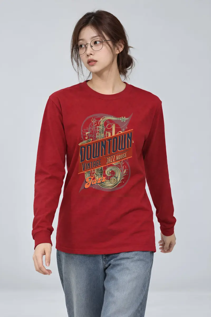 "Downtown Jazz House" Unisex Longsleeve T-shirt