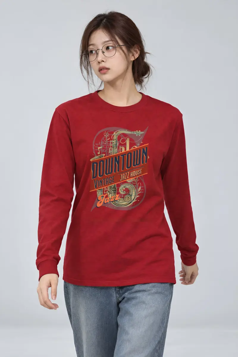 "Downtown Jazz House" Unisex Longsleeve T-shirt