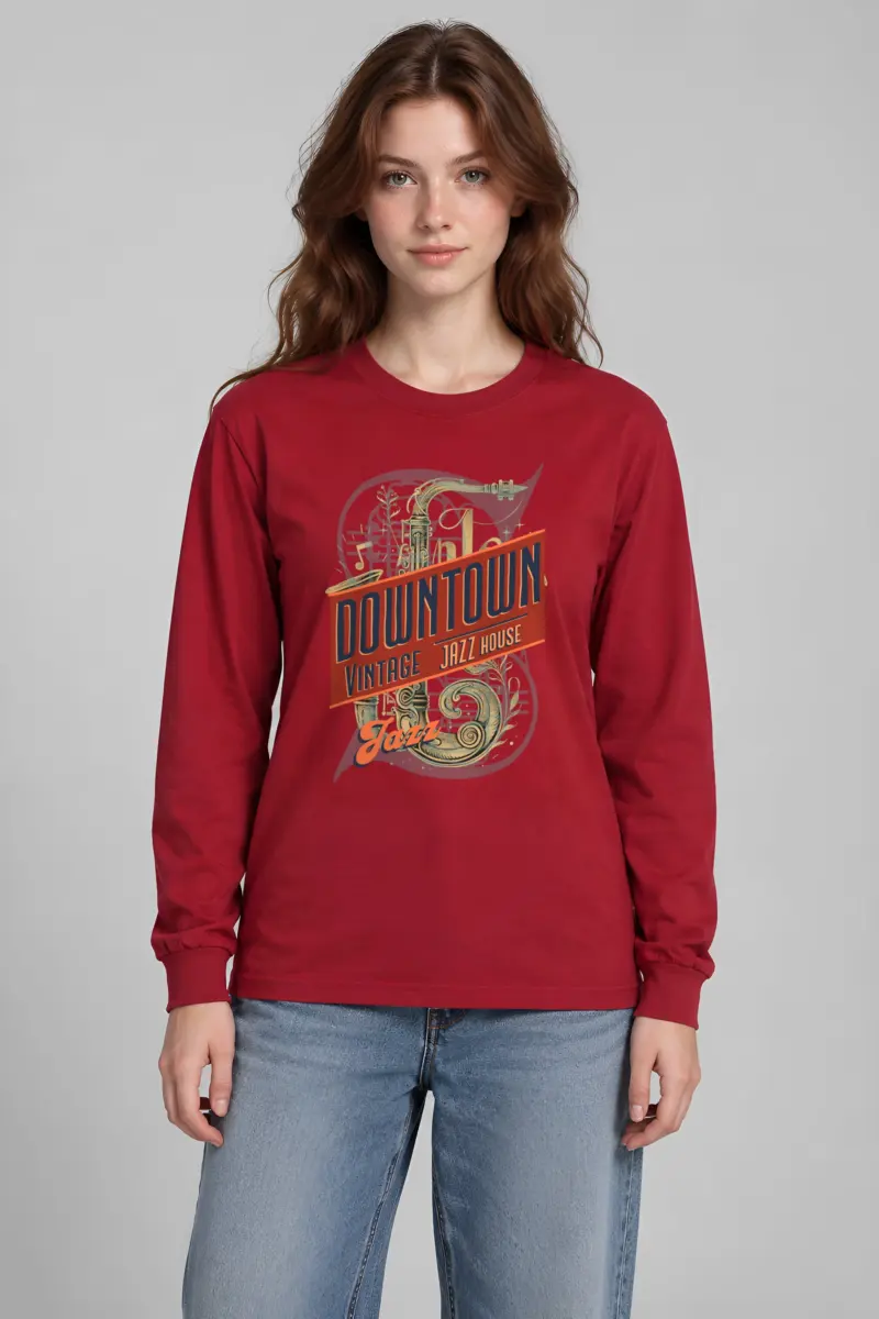 "Downtown Jazz House" Unisex Longsleeve T-shirt