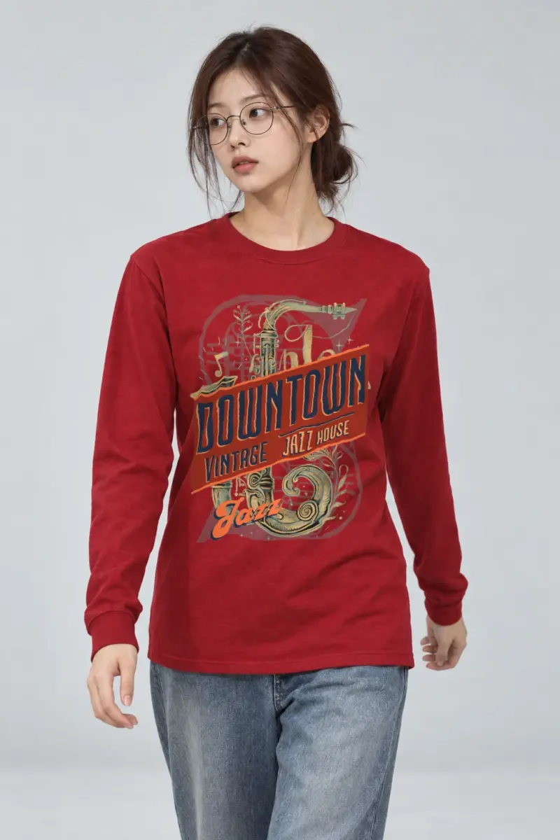 "Downtown Jazz House" Unisex Longsleeve T-shirt | Gildan 2400